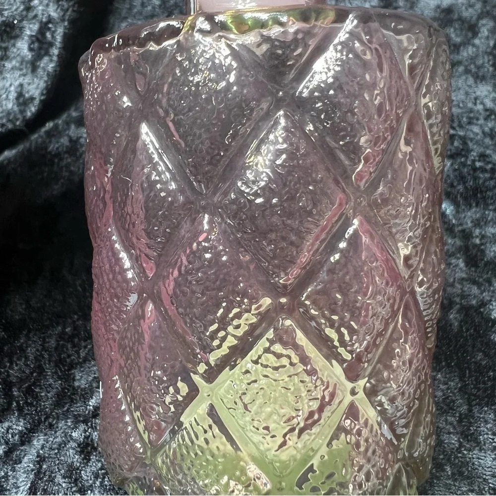 Pink decanter bottle